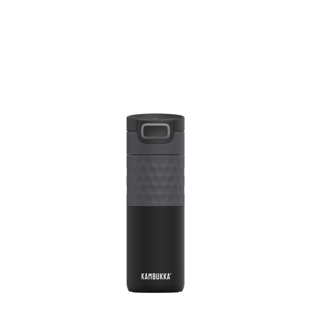 Travel mug isotherme 500 ml noir + grip - Visuel 1